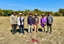 ក្រុមការងារមន្ត្រីបច្ចេកទេសនៃអាជ្ញាធរទន្លេសាប បានបន្តចុះពិនិត្យ និងកំណត់និយាមកាបង្គោលកាត់ឆ្វៀលតំបន់ ១ តំបន់២ ស្ថិតក្នុងតំបន់៣