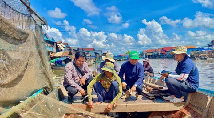 ក្រុមការងារការិយាល័យត្រួតពិនិត្យការធ្វើអាជីវកម្មលើធនធានធម្មជាតិ បានបន្តចុះសិក្សាស្រាវជ្រាវ តាមដានវាយតម្លៃពីបរិមាណផលចាប់ធនធានត្រី ជីវចម្រុះគ្រប់ប្រភេទ និងការធ្វើវារីវប្បកម្ម ក្នុងខេត្តសៀមរាប
